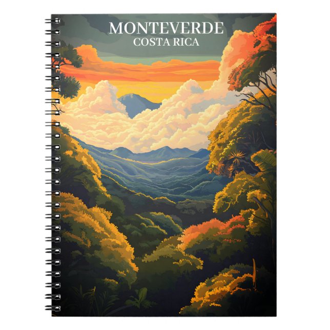 Carnet Belle forêt nuageuse de Monteverde Costa Rica (Devant)