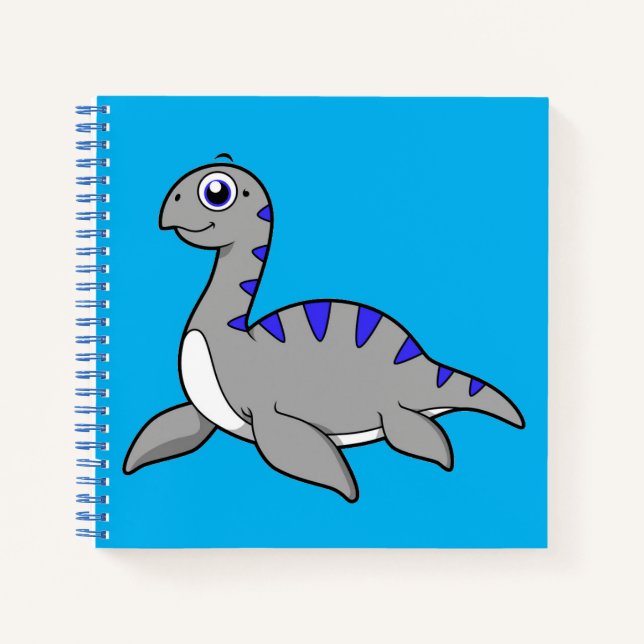 Carnet Belle Illustration D'Un Monstre Loch Ness. (Devant)