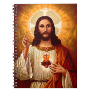 Carnet Belle image religieuse Sacré Coeur de Jésus
