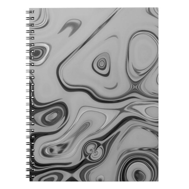 Carnet  Belle Impression d'art de couleur de texture gris (Devant)