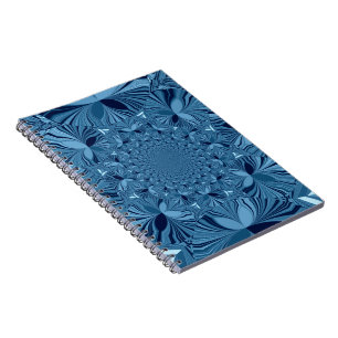 Carnet Belle Magnifique Art Iridescent Bleu Kaléidoscope