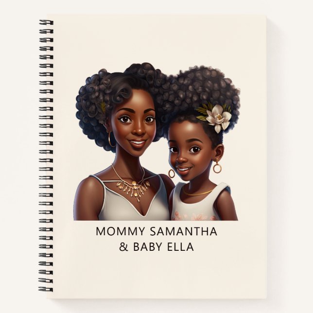 Carnet Belle maman et fille noire (18) (Devant)