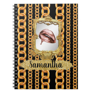 Carnet Belle Or Élégant Chic Personnalisé