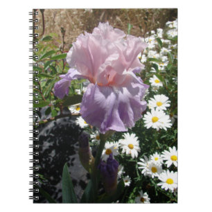 Carnet Belle photo florale d'iris violet