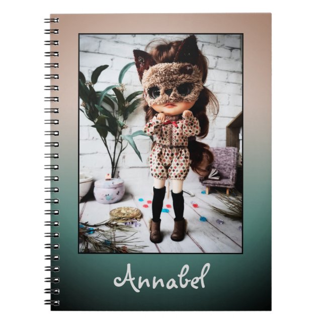 Carnet Belle poupée Blythe grands yeux mode style fun (Devant)