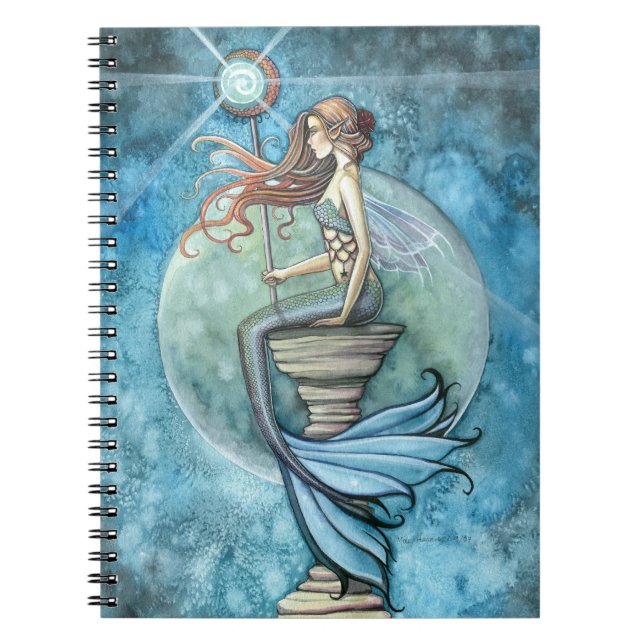 Carnet Belle Sirène et Lune (Devant)