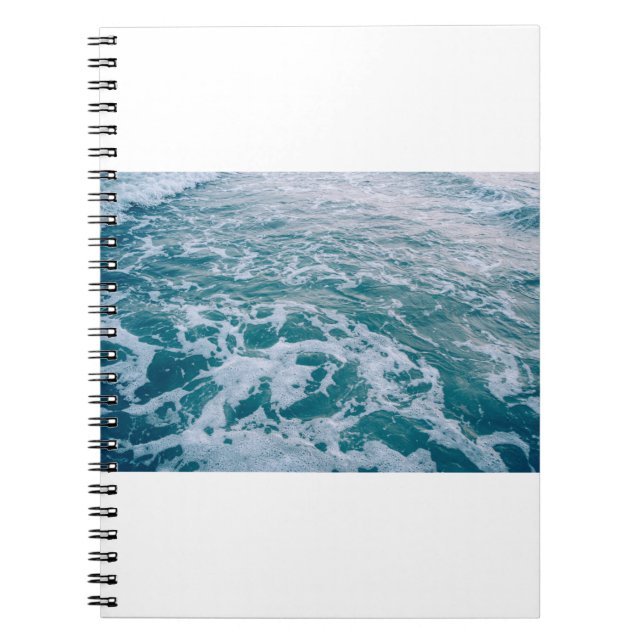 Carnet Belle vague de marbre de mer texturehipster, backg (Devant)