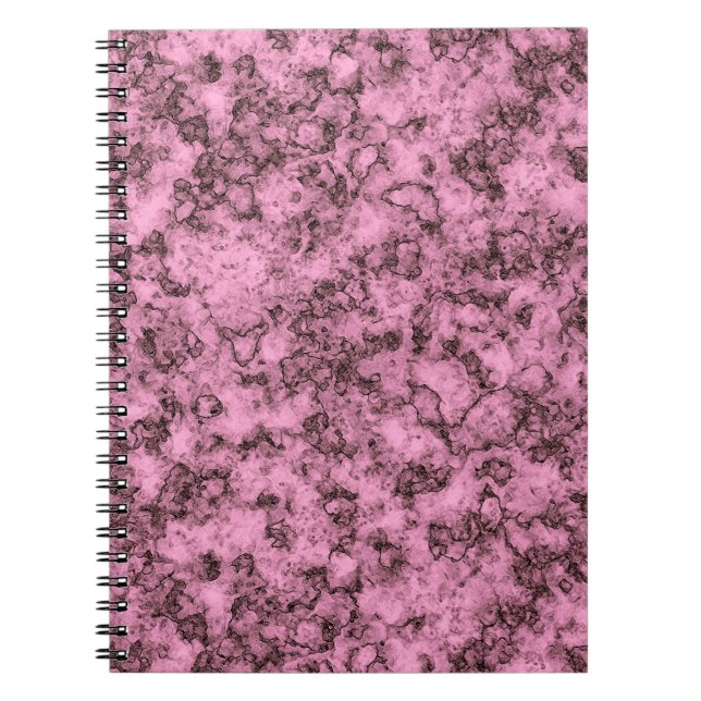 Carnet Belle veine rose marbre clair foncé (Devant)