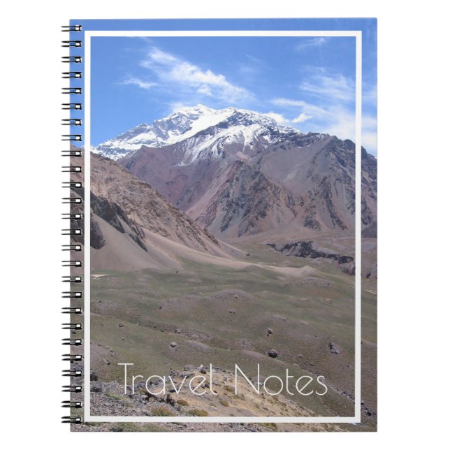 Carnet Belle vue sur le parc national Aconcagua, Argentin (Devant)