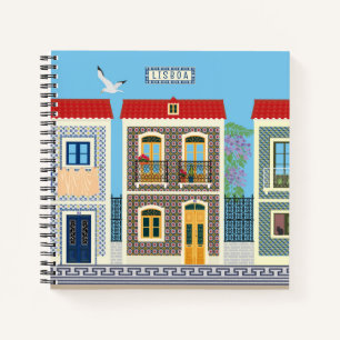 Carnet Belles maisons portugaises avec tuiles ou azulejos