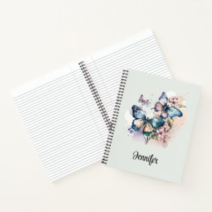 Carnet Belles papillons et fleurs