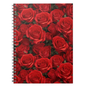 Carnet Belles Roses Rouges
