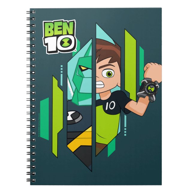 Carnet Ben 10 Transformation de l'ADN de Diamondhead (Devant)