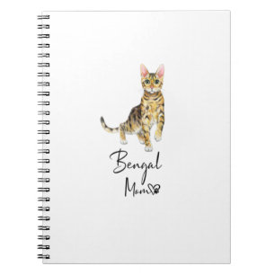 Carnet Bengale Maman mignonne Chat Mère Kitten Girl Cadea