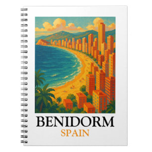 Carnet Benidorm Espagne vacances d'été vintage
