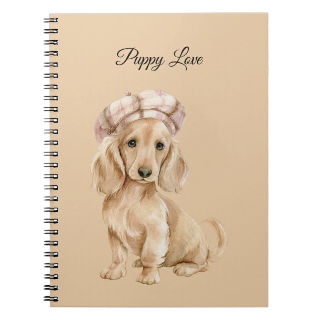 Carnet Béret Amour de Chiots (Devant)