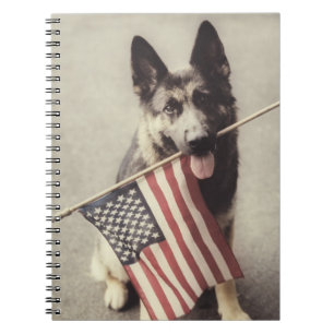 Carnet Berger Allemand Avec Drapeau US