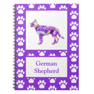 Carnet Berger Allemand Mignonne Animal de compagnie Silho