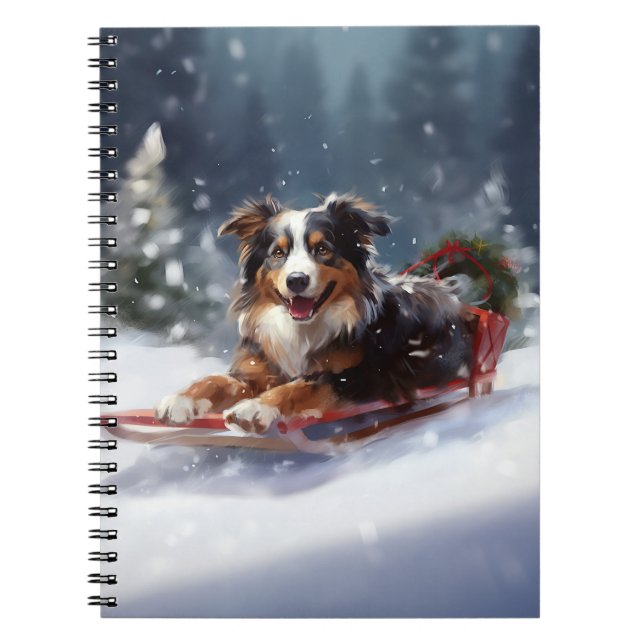 Carnet Berger Australien Noël neige hiver (Devant)