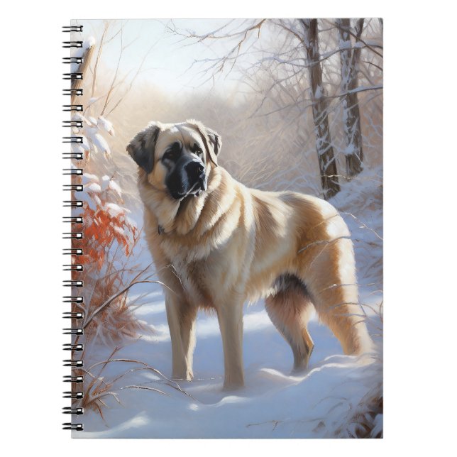 Carnet Berger d'Anatolie Noël Laissez Tomber la Neige (Devant)