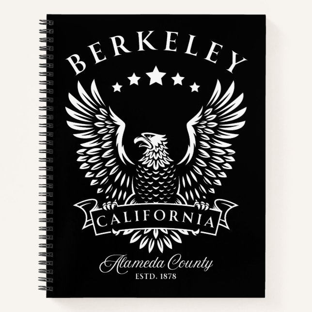 Carnet Berkeley Comté d'Alameda Californie Aigle Vintage (Devant)