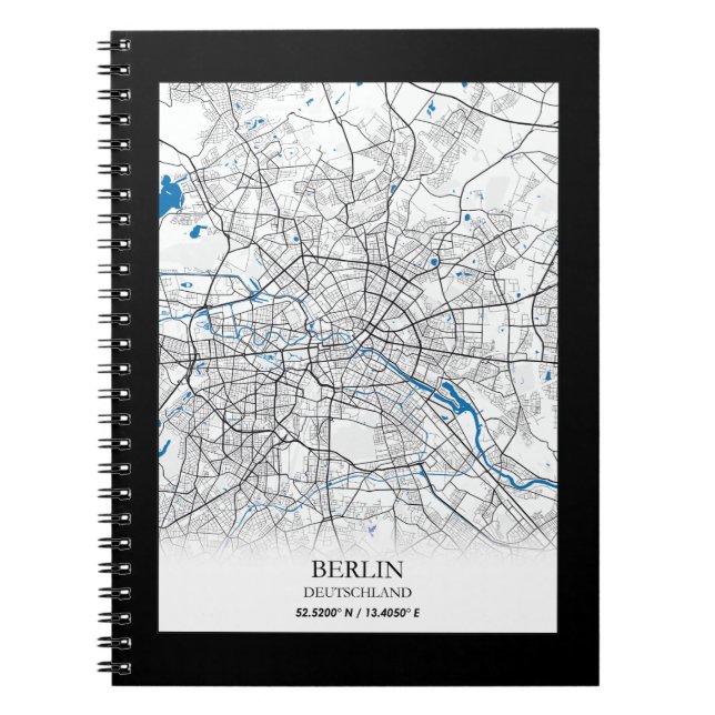 Carnet Berlin Deutschland Allemagne Plan de la ville Amat (Devant)