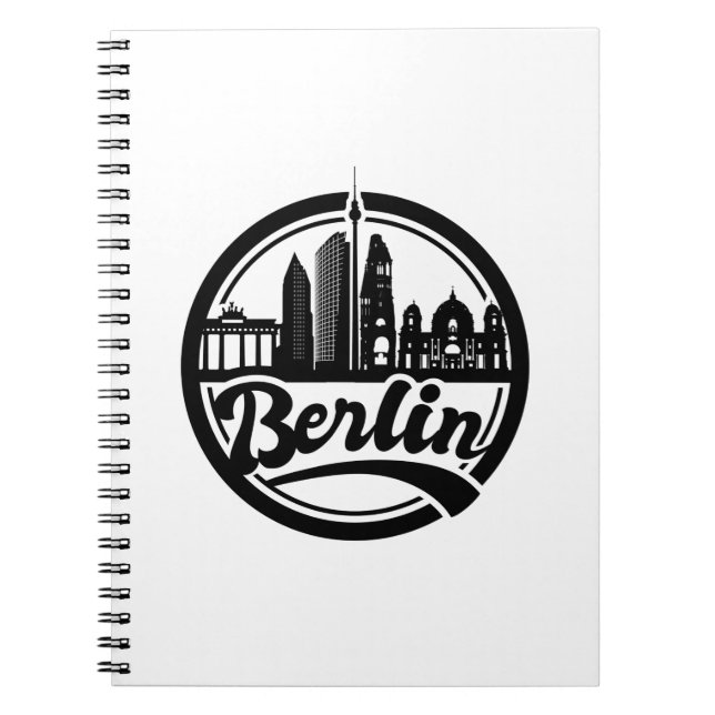 Carnet Berlin Ville Vintage Silhouette (Devant)