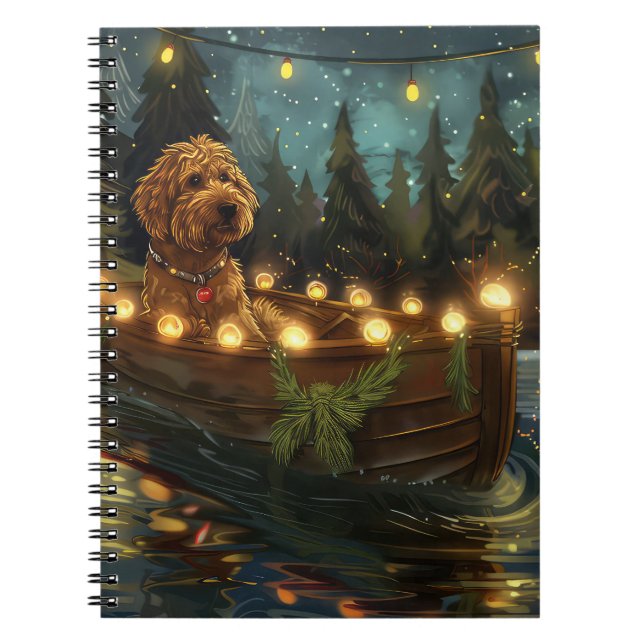 Carnet Bernedoodle Noël Festival Voyage (Devant)