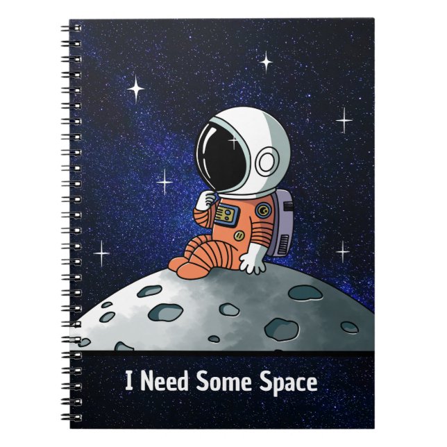Carnet Besoin d'espace, Astronaute, Spationaute, Sur mesu (Devant)