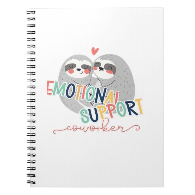 Carnet Besoins de travail mignons, Aide émotionnelle Cowo (Devant)