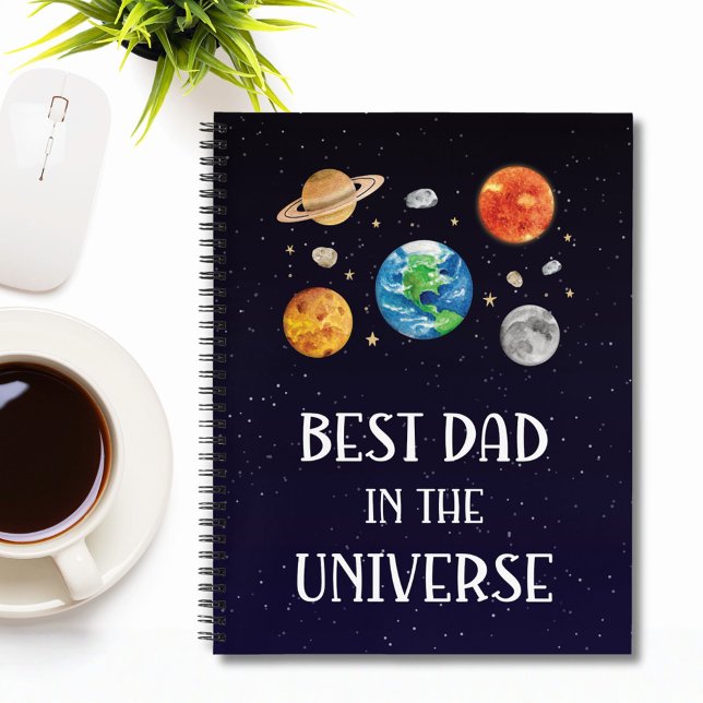 Carnet Best Dad in The Universe Quote Fathers Day (Créateur téléchargé)