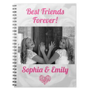 Carnet Best Friends Besties BFF Ajouter des noms de photo