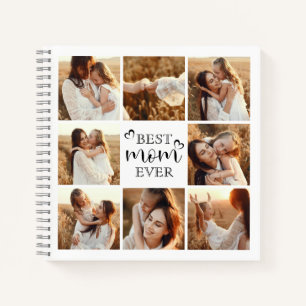 Carnet Best Mom Ever Moderne Typographie Photo Collage Ca
