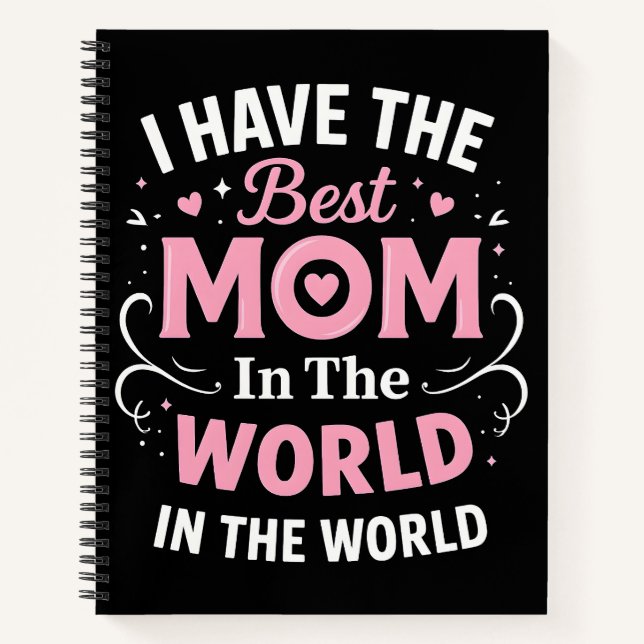 Carnet Best Mom in the world (Devant)
