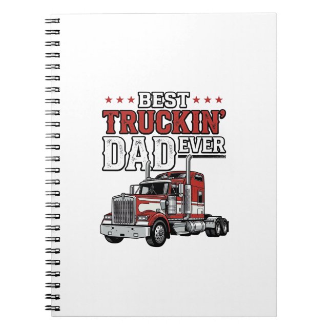 Carnet Best Truckin Dad Ever Vintage Truck Shirt Design_1 (Devant)
