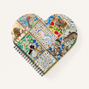 CARNET BESTIAIRE MÉDIÉVAL JOUER DES INSTRUMENTS MUSICAUX