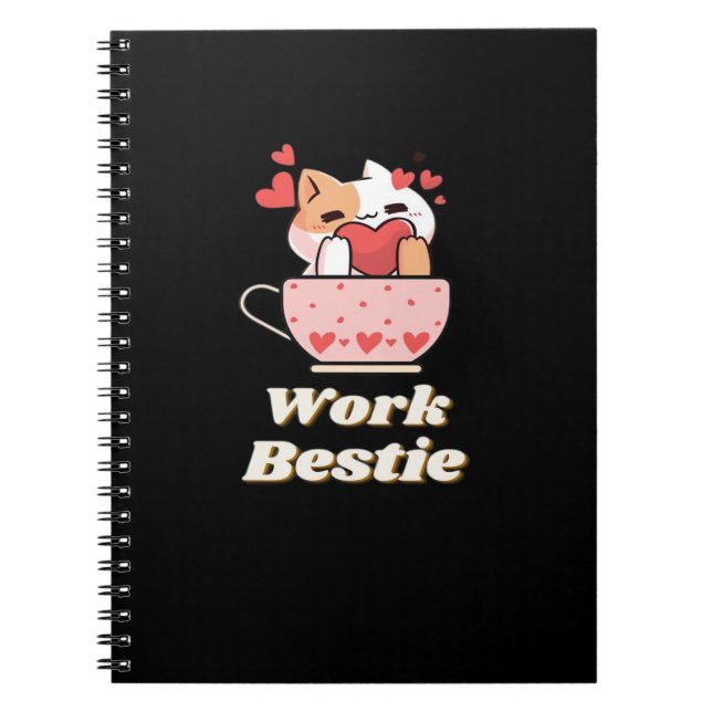 Carnet Bestie de travail Aide émotionnelle Cotravailleur, (Devant)