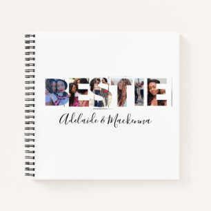 Carnet Bestie personnalisée BFF Best Friends Photo Colla