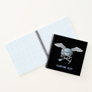 Carnet Béton bleu-gris
