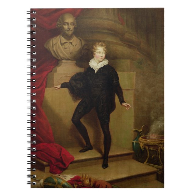 Carnet Betty principale comme Hamlet avant un buste de (Devant)