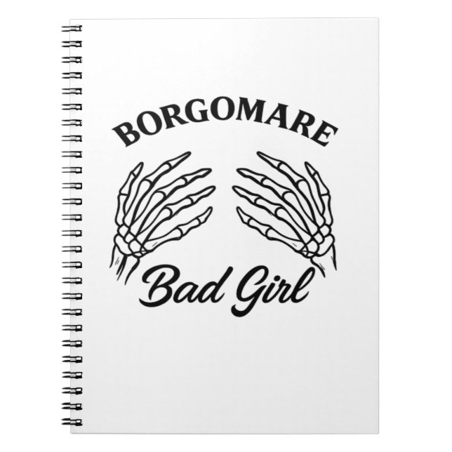 Carnet Bgm Bad Girl - Skeleton Heart Mains (Devant)