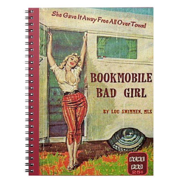 Carnet bibliobus mauvaise fille (Devant)