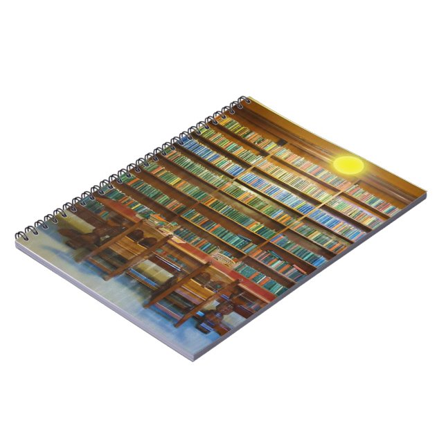 Carnet Bibliothèque Books Water Color, (Côté gauche)