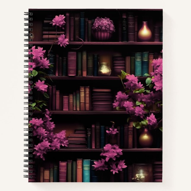 Carnet Bibliothèque Magic Books Rose (Devant)