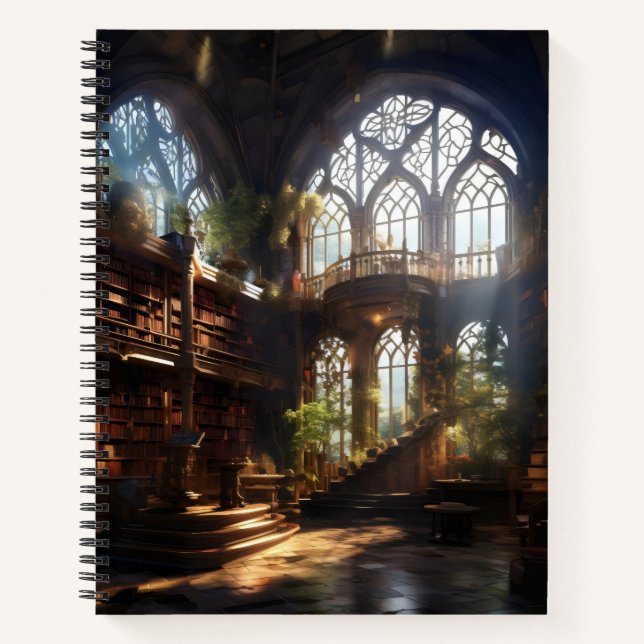 Carnet Bibliothèque magique (Devant)