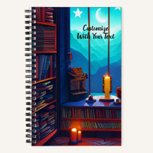 Carnet Bibliothèque Sky de nuit personnalisée