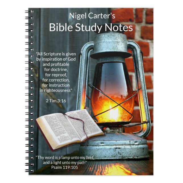 Carnet biblique Lamplik pour la Bible Notes d'étud (Devant)