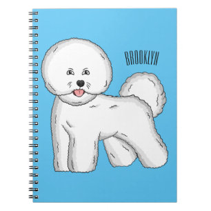 Carnet Bichon frise dog dessin animé