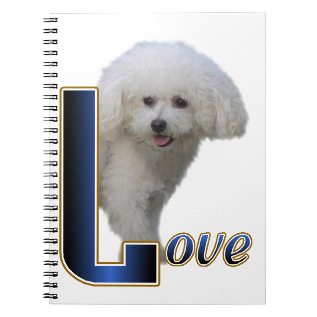 Carnet Bichon Frise Love (Devant)
