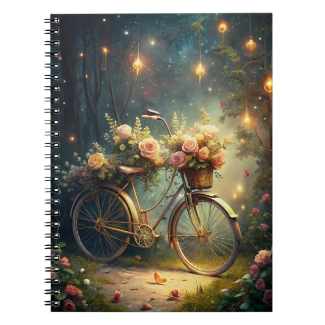 Carnet Bicycle and Flowers (Devant)
